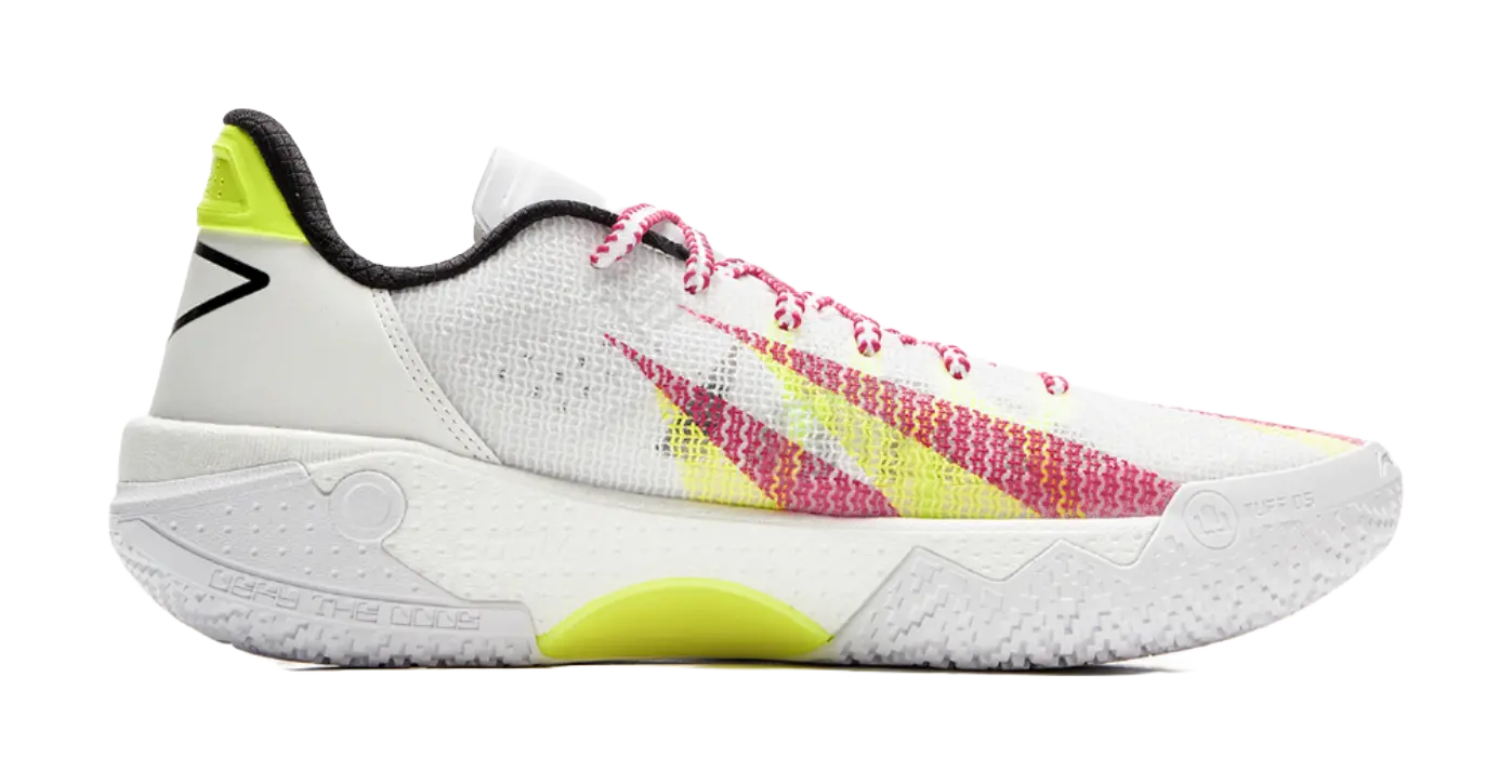 Li Ning Jie Ao 2 Men's Low-Top Basketball Shoes White/Red - Image 3