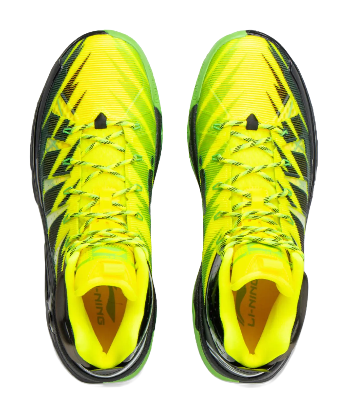 Li Ning Jie Ao 2 High Basketball Shoes Men's Yellow/Black - Image 5