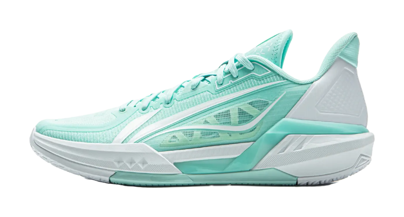 Li Ning Light Speed 3 Men's Basketball Shoes - Low Top Island Blue/White - Image 2