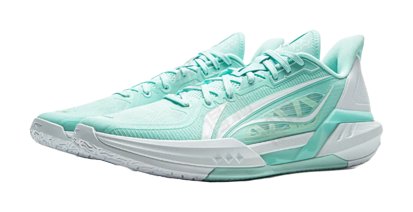 Li Ning Light Speed 3 Men's Basketball Shoes - Low Top Island Blue/White - Image 4