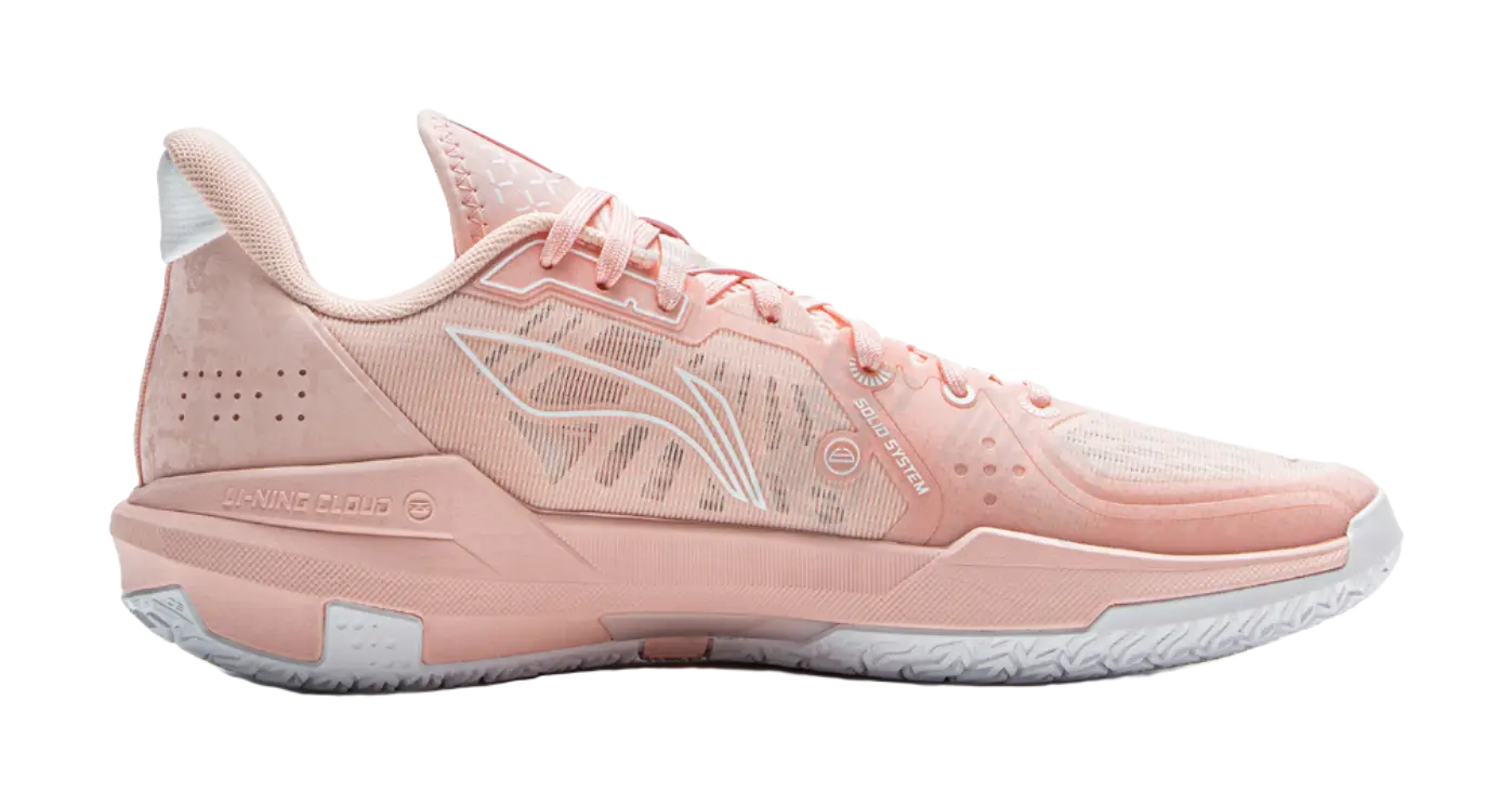 Li Ning Light Speed 3 Men's Basketball Shoes Pink/White - Image 3