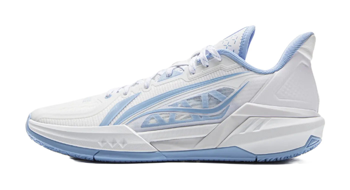 Li Ning Light Speed 3 Low Basketball Shoes Men's White Blue
