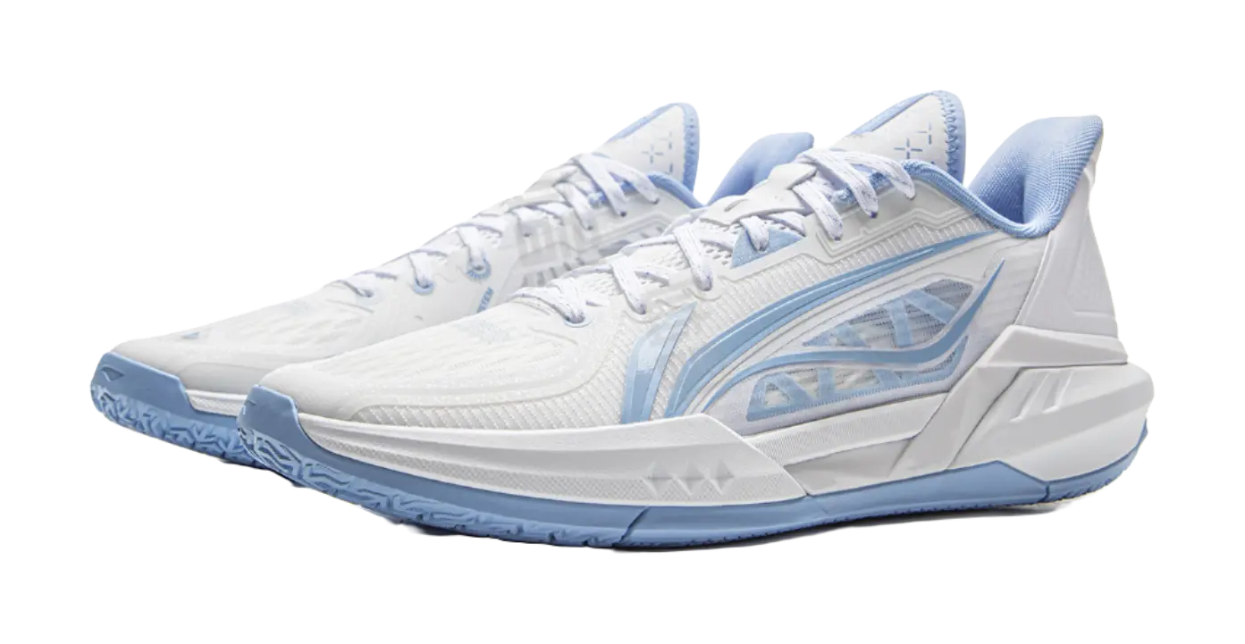Li Ning Light Speed 3 Low Basketball Shoes Men's White Blue - Image 4