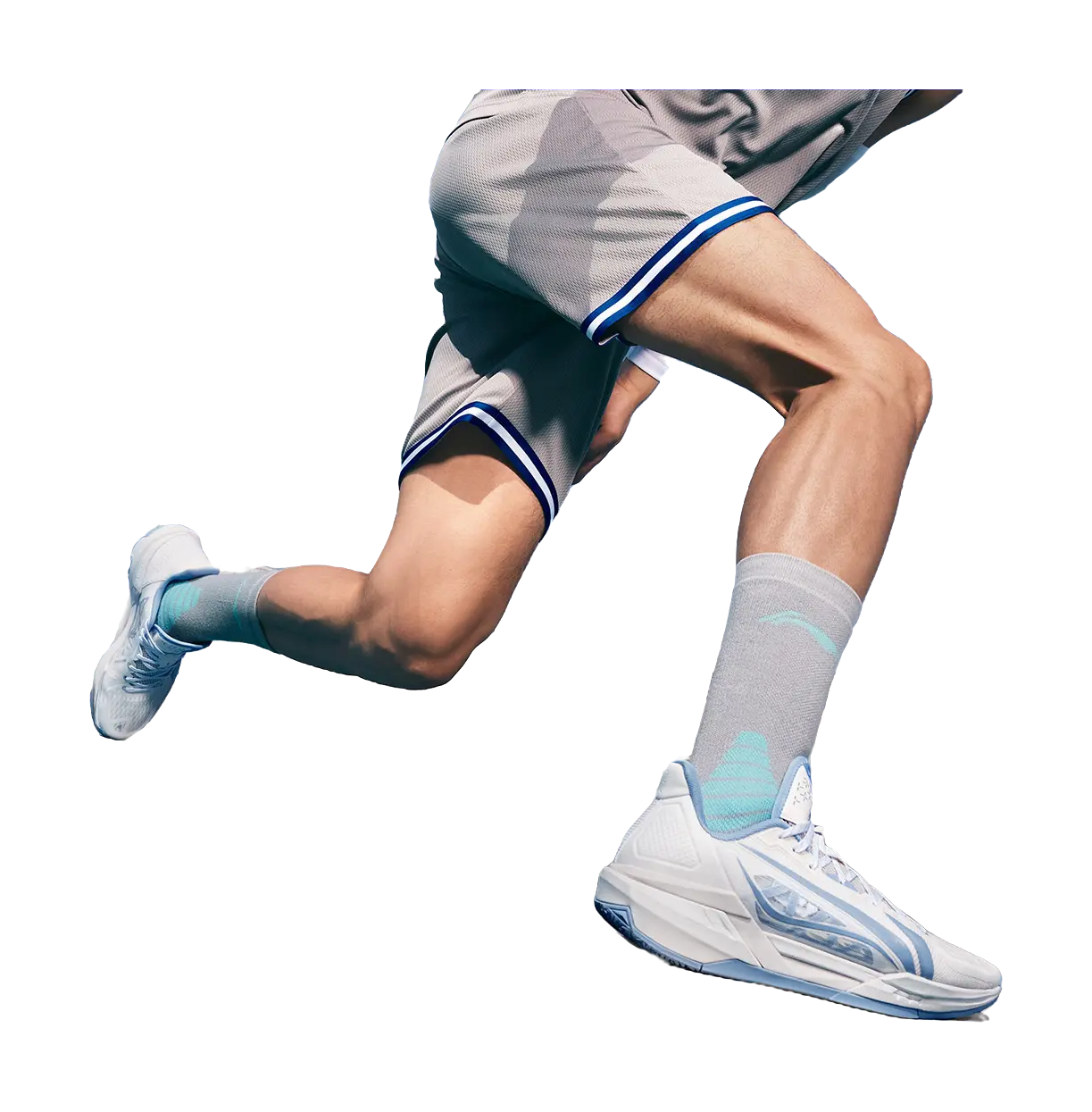 Li Ning Light Speed 3 Low Basketball Shoes Men's White Blue - Image 7