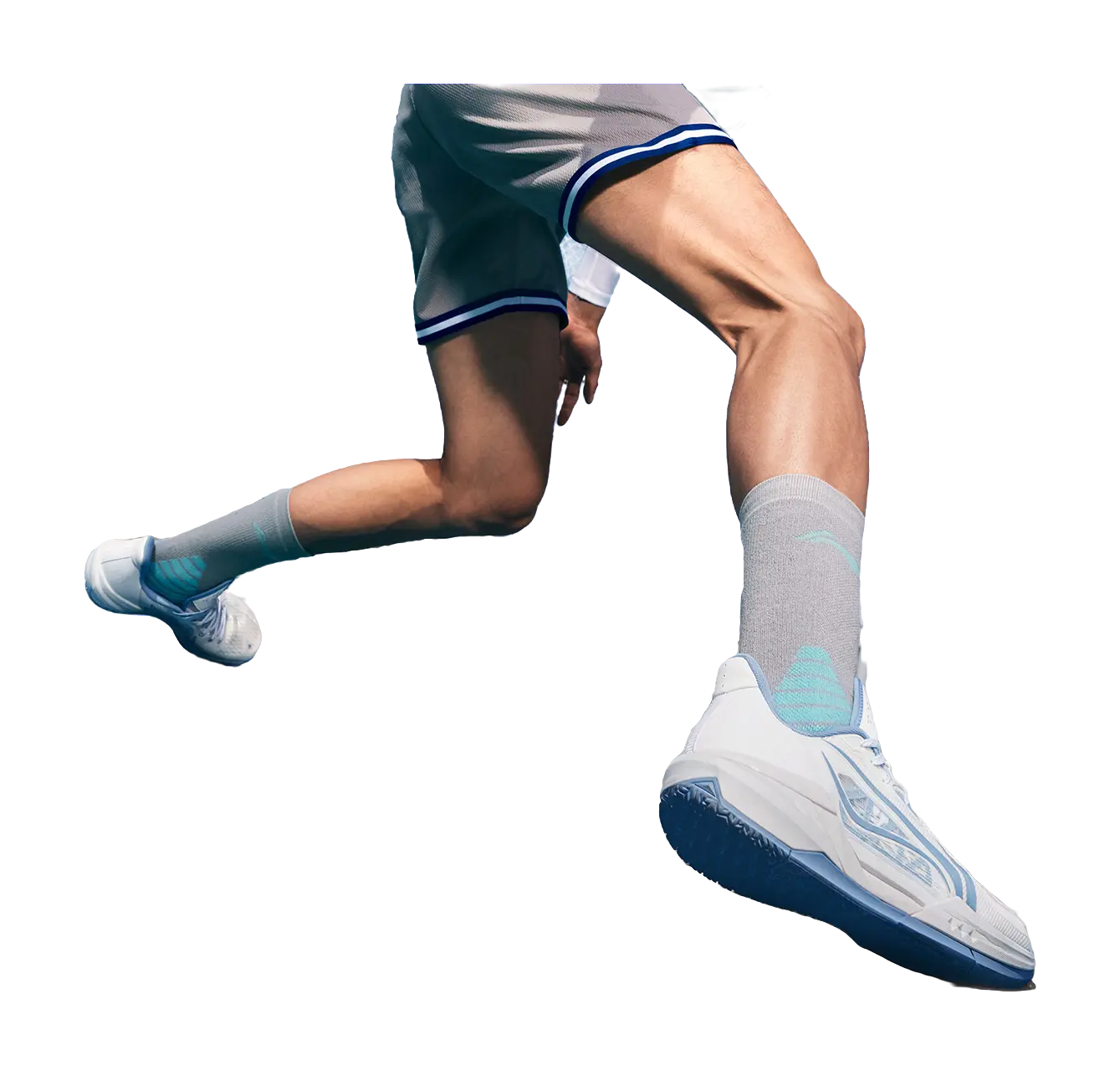 Li Ning Light Speed 3 Low Basketball Shoes Men's White Blue - Image 8