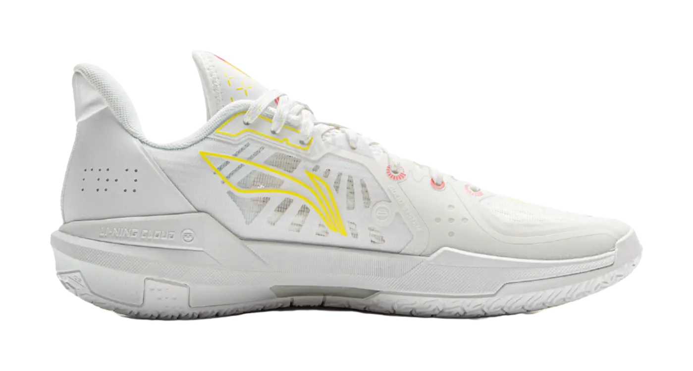 Li Ning Light Speed 3 Men's Low-Top Basketball Shoes White/Pink - Image 3
