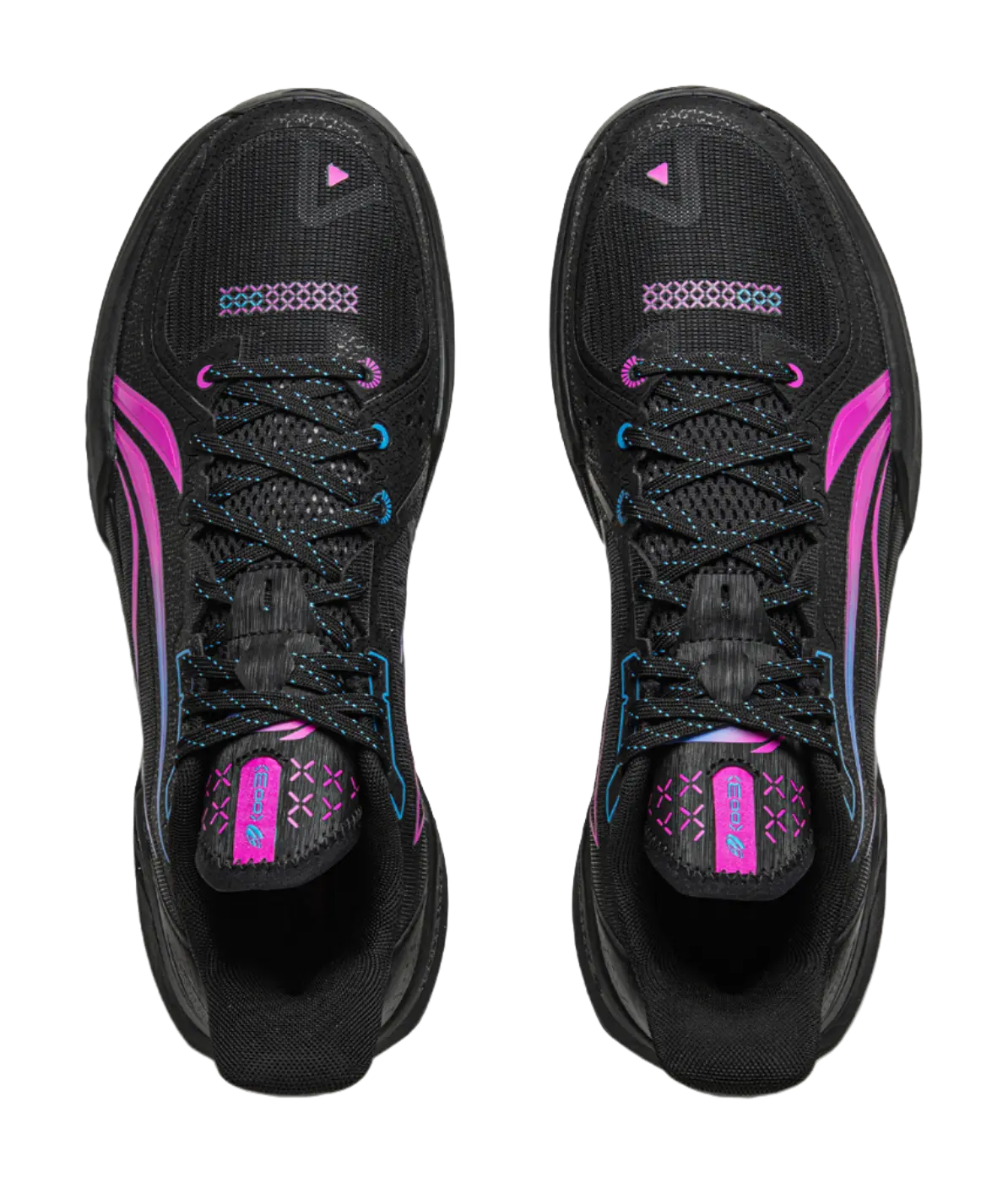 Li Ning Light Speed 3 - Black Purple Low Top Basketball Shoes for Men - Image 3