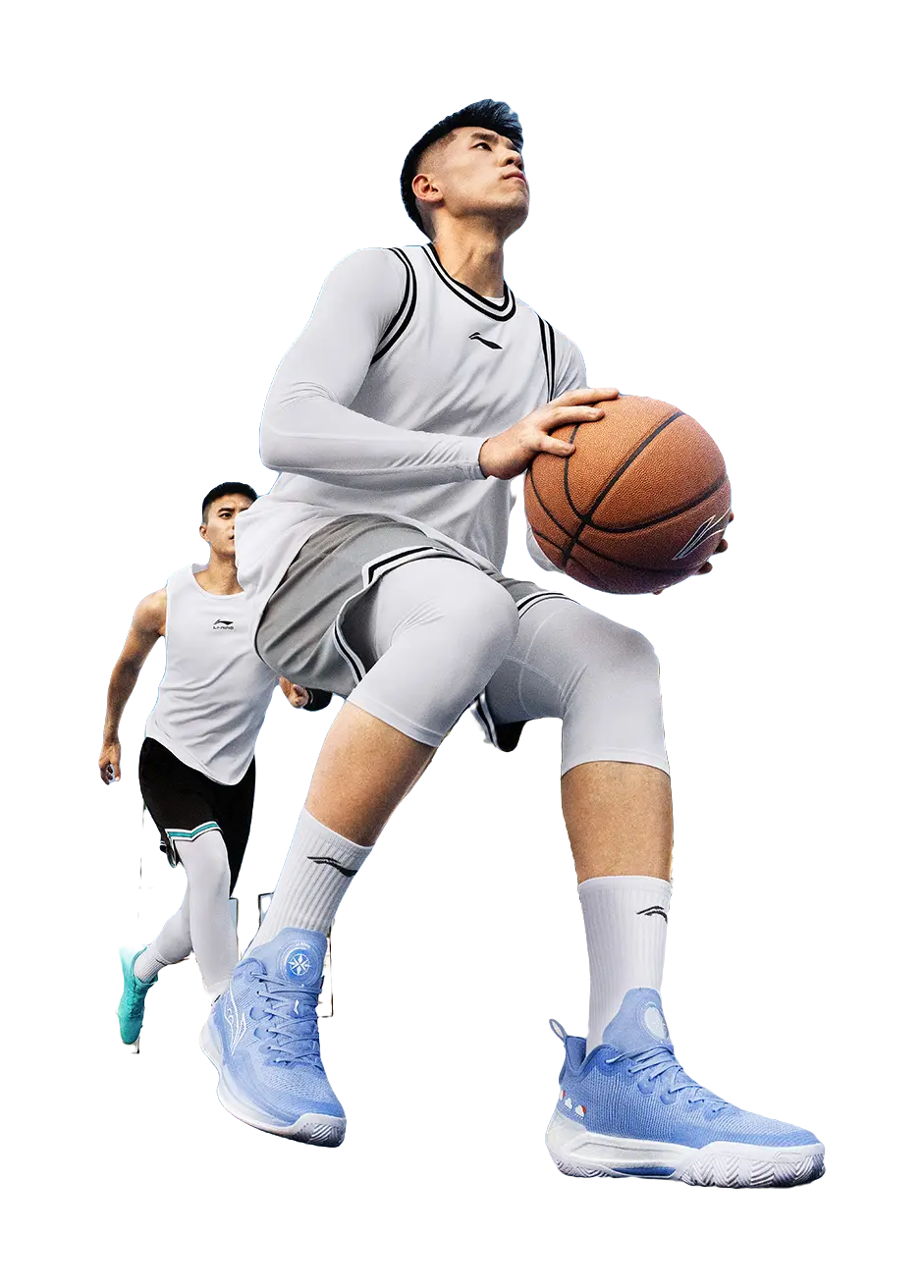 Li-Ning Liren 3 V2 Blue Sky Basketball Shoes - Boom Fiber, Full-Length Cushioning, Slip & Abrasion Resistant, Unisex - Image 6