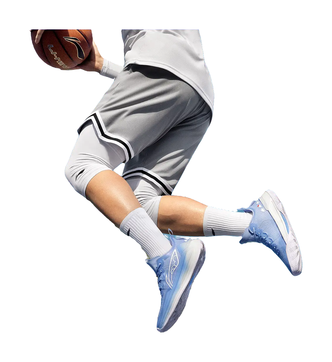 Li-Ning Liren 3 V2 Blue Sky Basketball Shoes - Boom Fiber, Full-Length Cushioning, Slip & Abrasion Resistant, Unisex - Image 7