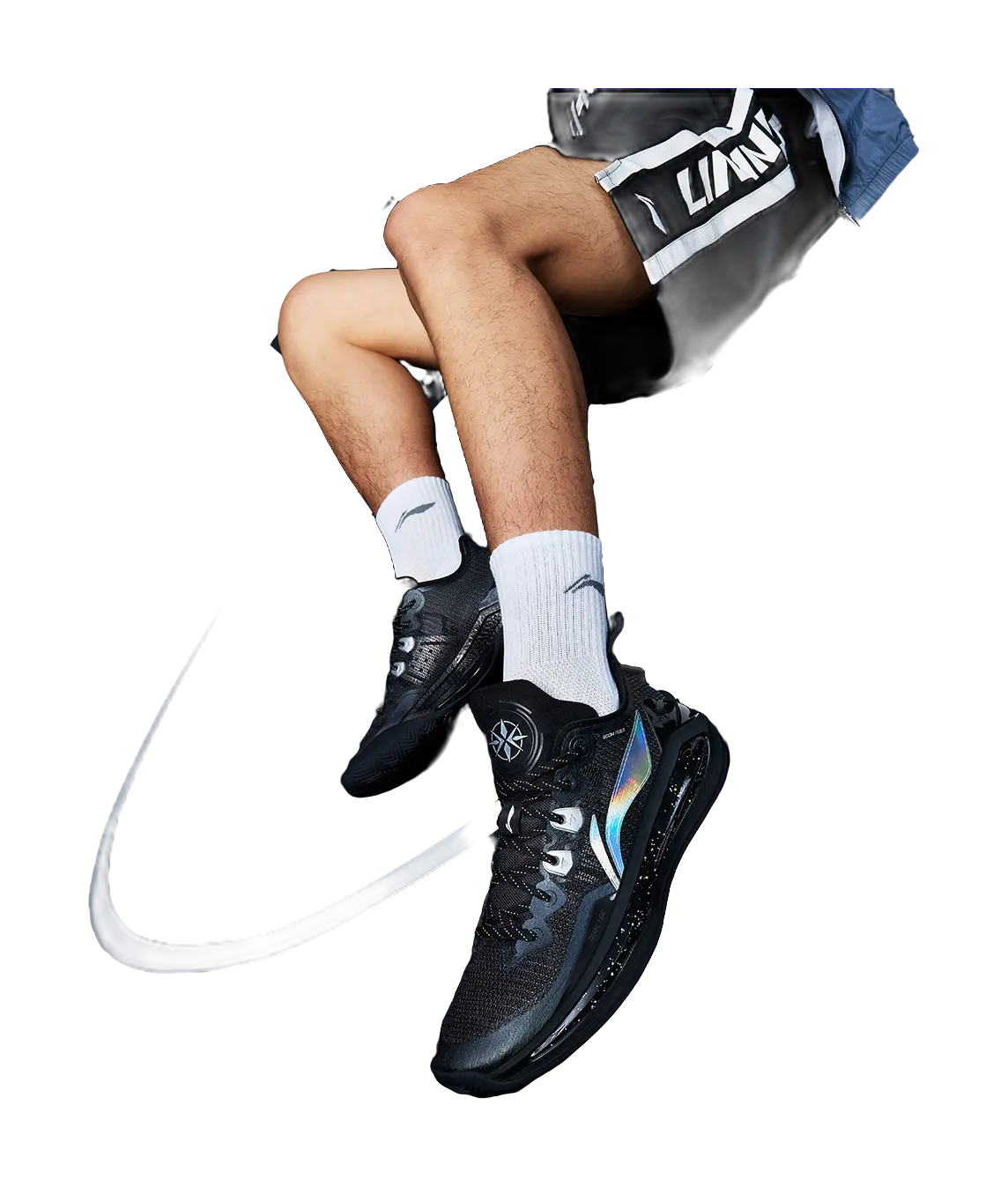 LINING Liren 3 V2 Basketball Shoes Unisex Black - Image 8