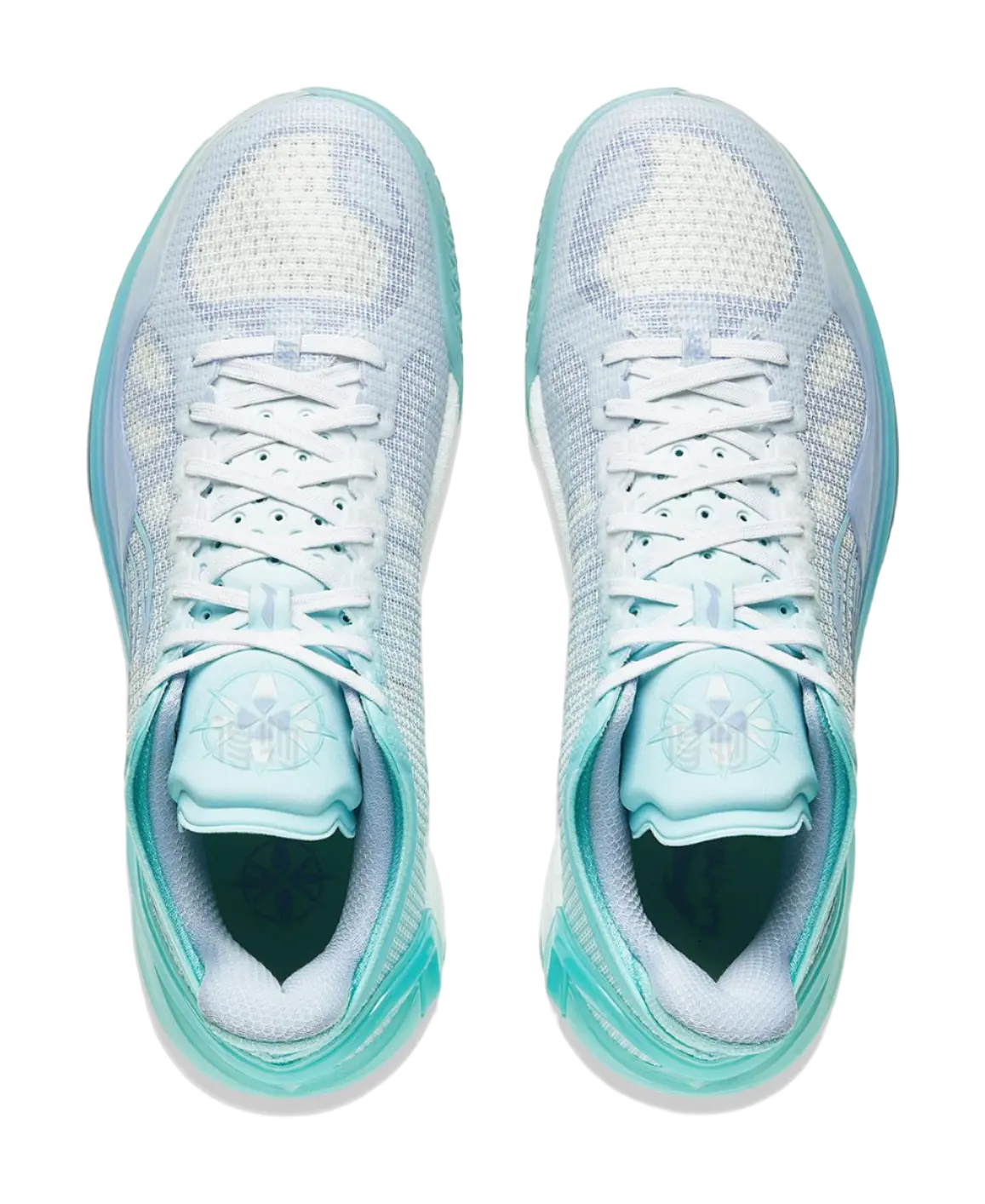 Li-Ning Liren 4 V2 Men's Basketball Shoes Island Blue/Snow Cyan Purple - Image 4