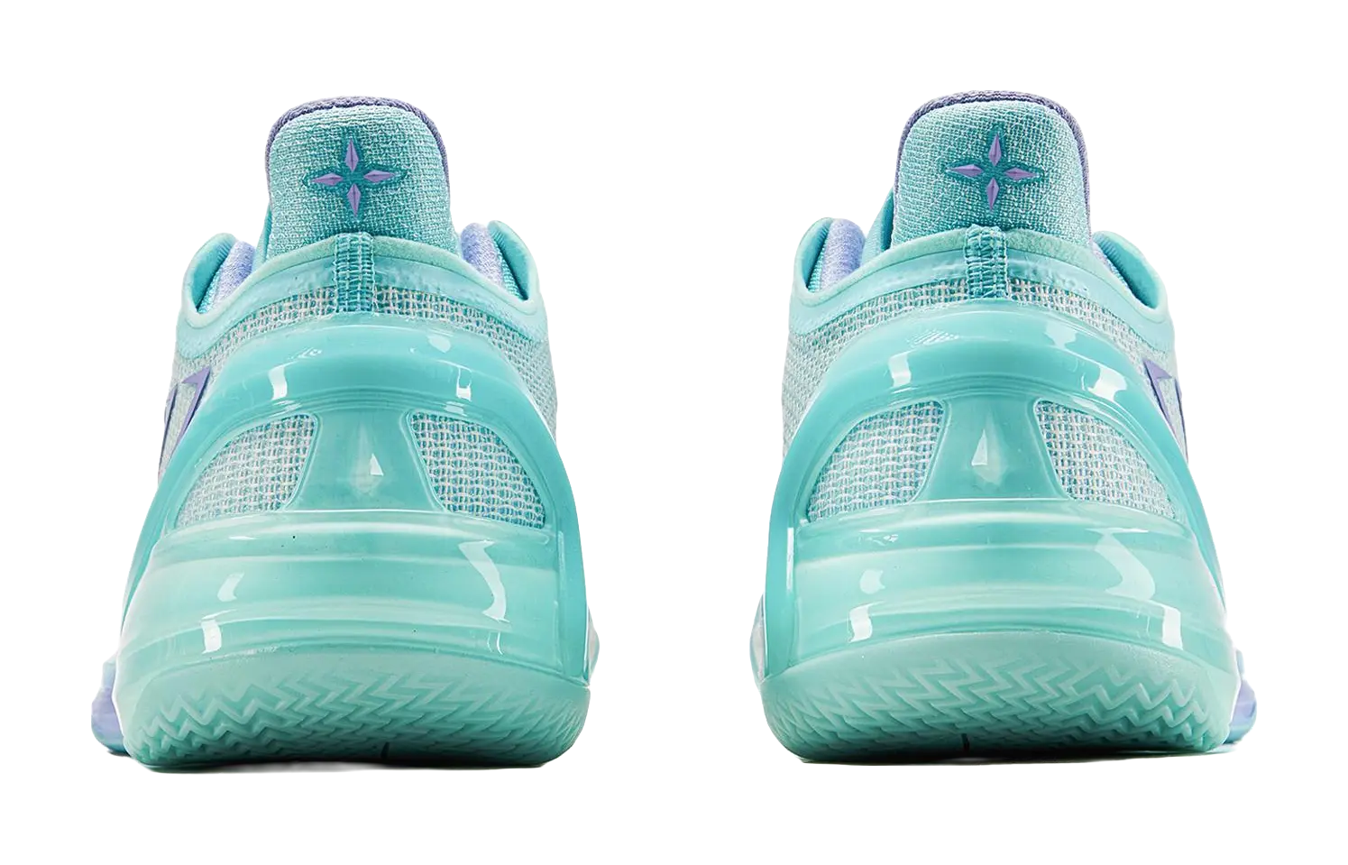 Li-Ning Liren 4 V2 Men's Basketball Shoes Island Blue/Snow Cyan Purple - Image 6