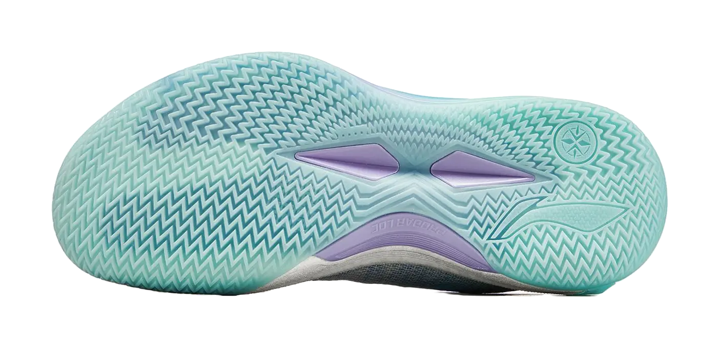 Li-Ning Liren 4 V2 Men's Basketball Shoes Island Blue/Snow Cyan Purple - Image 7