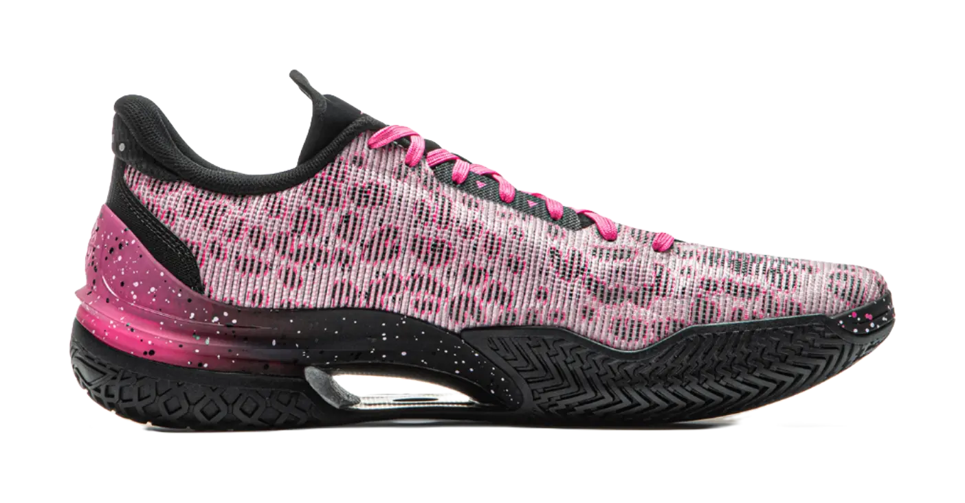 LiNing Knife 5 Low Top Basketball Shoes Men Black Pink - Image 2