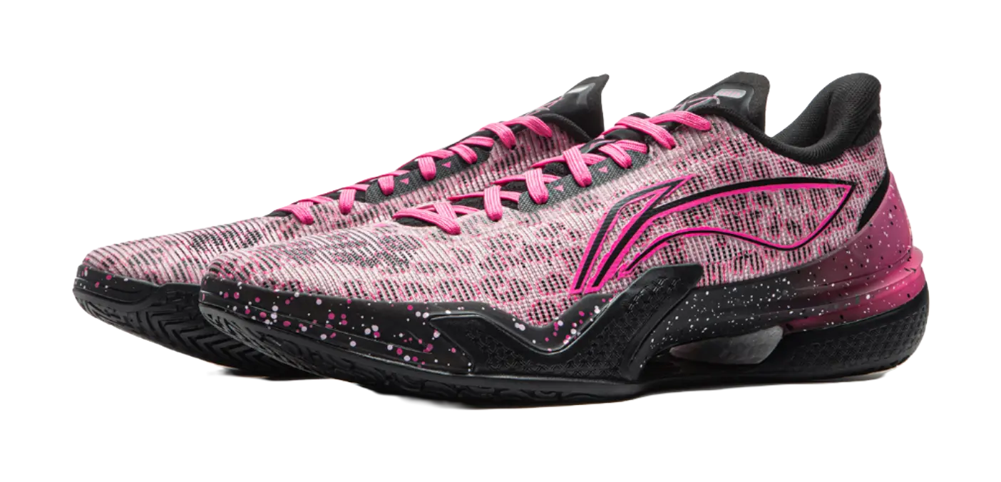 LiNing Knife 5 Low Top Basketball Shoes Men Black Pink - Image 3