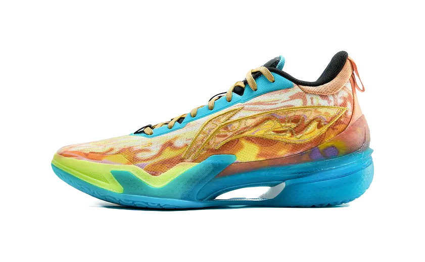 LiNing Knife 5 Basketball Shoes Men's Orange/Blue