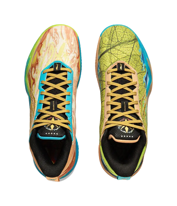LiNing Knife 5 Basketball Shoes Men's Orange/Blue - Image 4