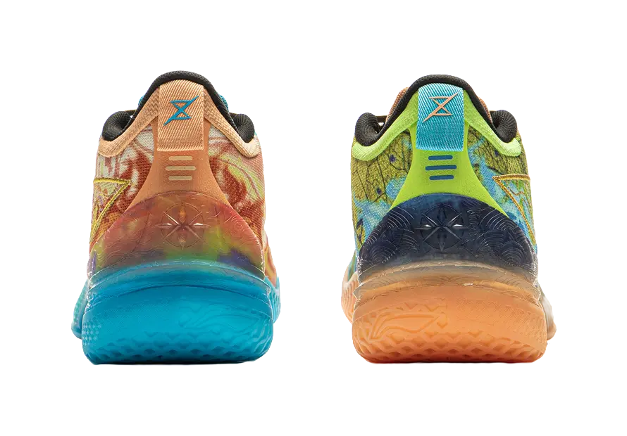LiNing Knife 5 Basketball Shoes Men's Orange/Blue - Image 7