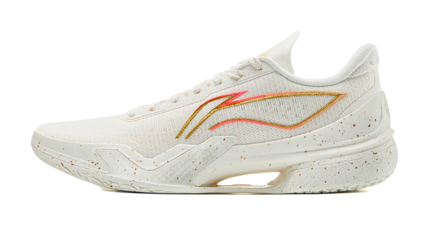 Li-Ning LiRen 5 Men's Basketball Shoes - White/Gold