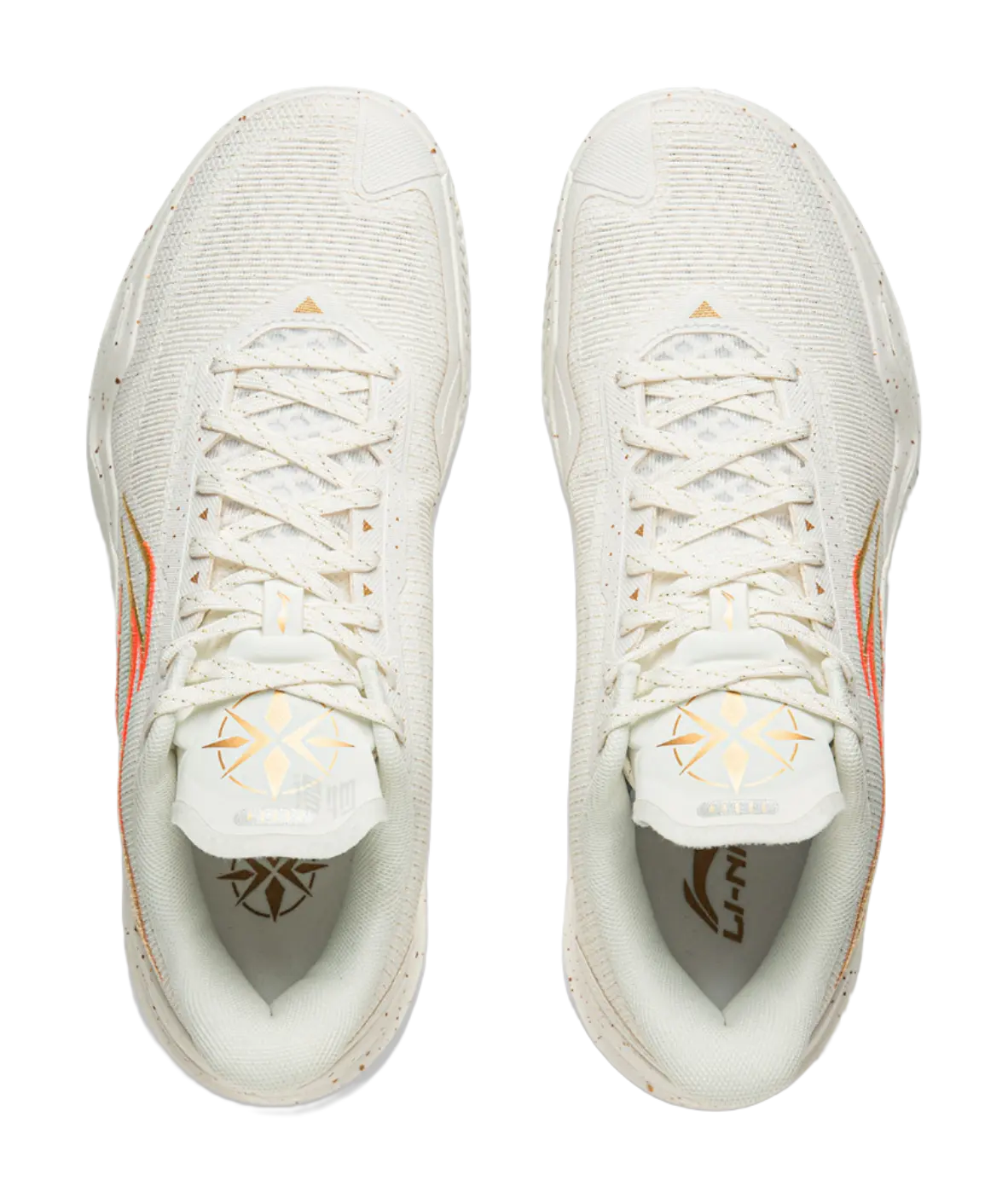 Li-Ning LiRen 5 Men's Basketball Shoes - White/Gold - Image 4