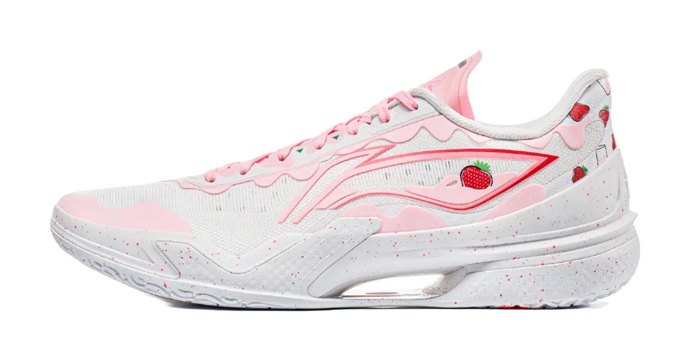 Li-Ning LiRen 5 Low-Top Basketball Shoes Men's White/Pink