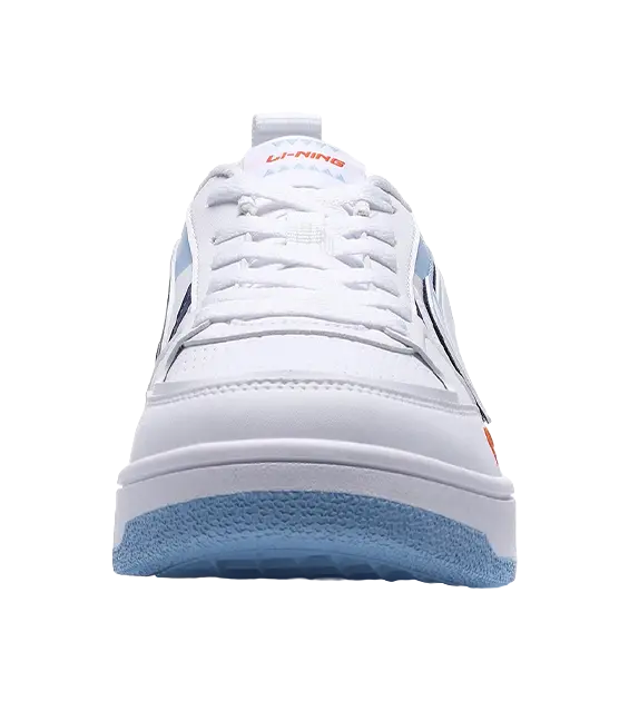 Li Ning Haichuan Men's Skateboard Shoes - Slip-Resistant, Cushioned, Lightweight Low-Tops - White/Aurora Blue - Image 5