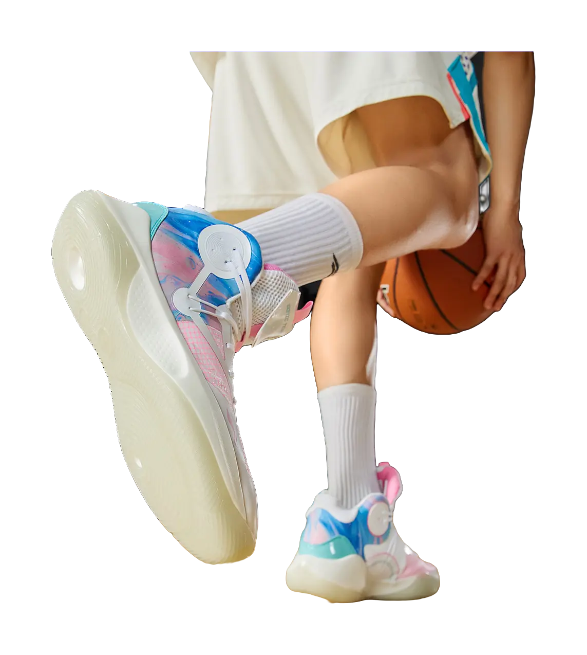 Li Ning Sonic 9 Team - Pink Men's Basketball Shoes - Image 9