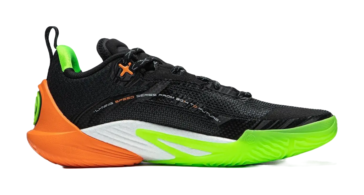 LiNing Speed 10  ‘Black/Green/Orange' - Image 2