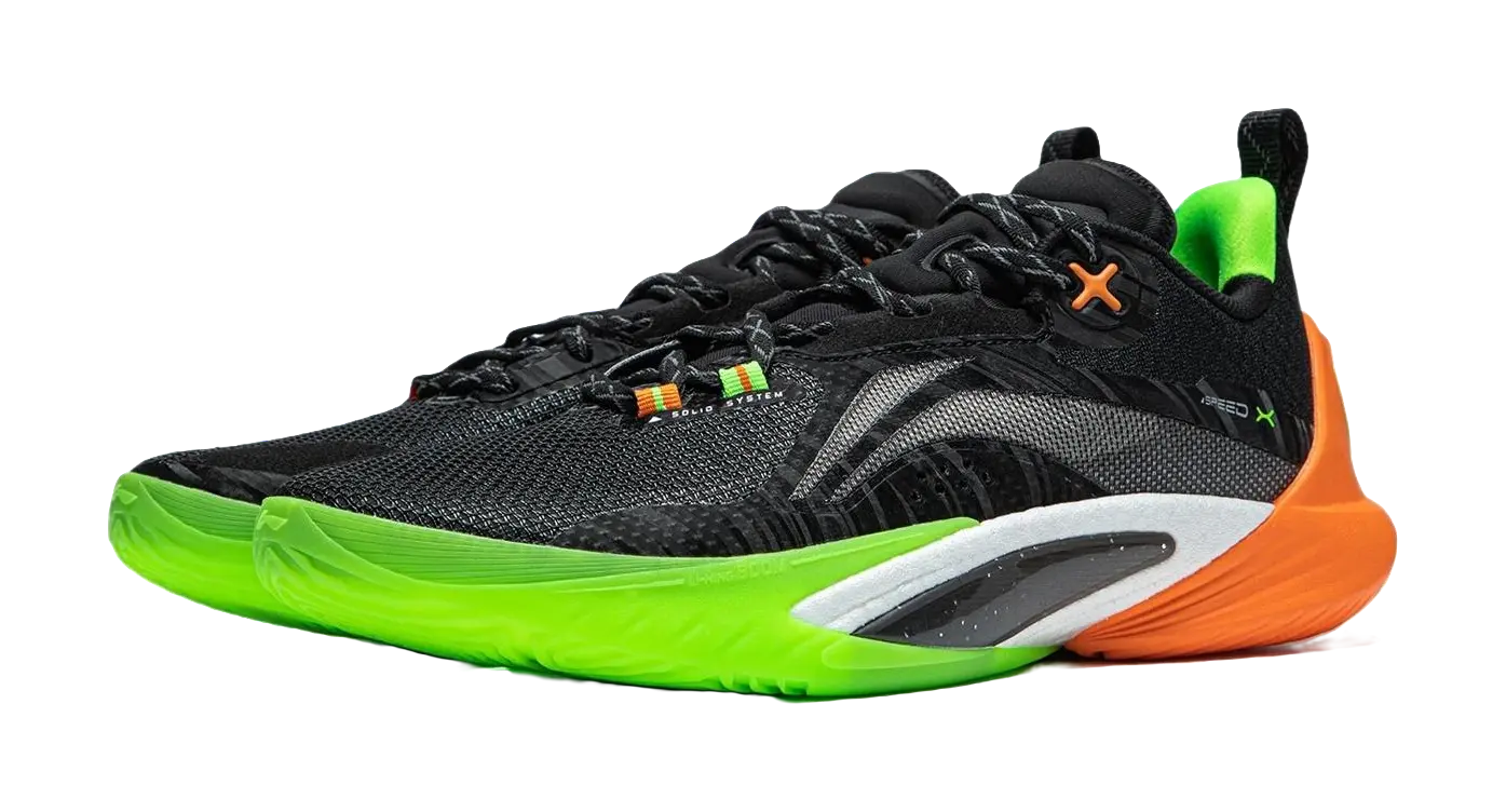 LiNing Speed 10  ‘Black/Green/Orange' - Image 3
