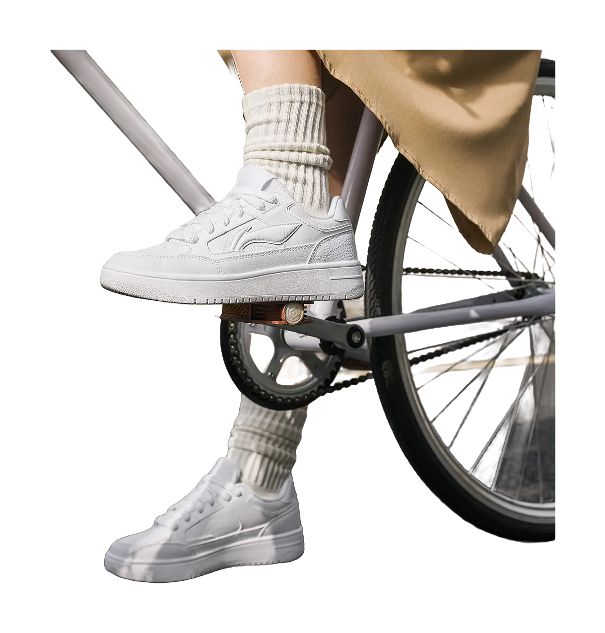 Li Ning Tianji Women's Slip-Resistant Skateboard Shoes - Standard White - Image 8