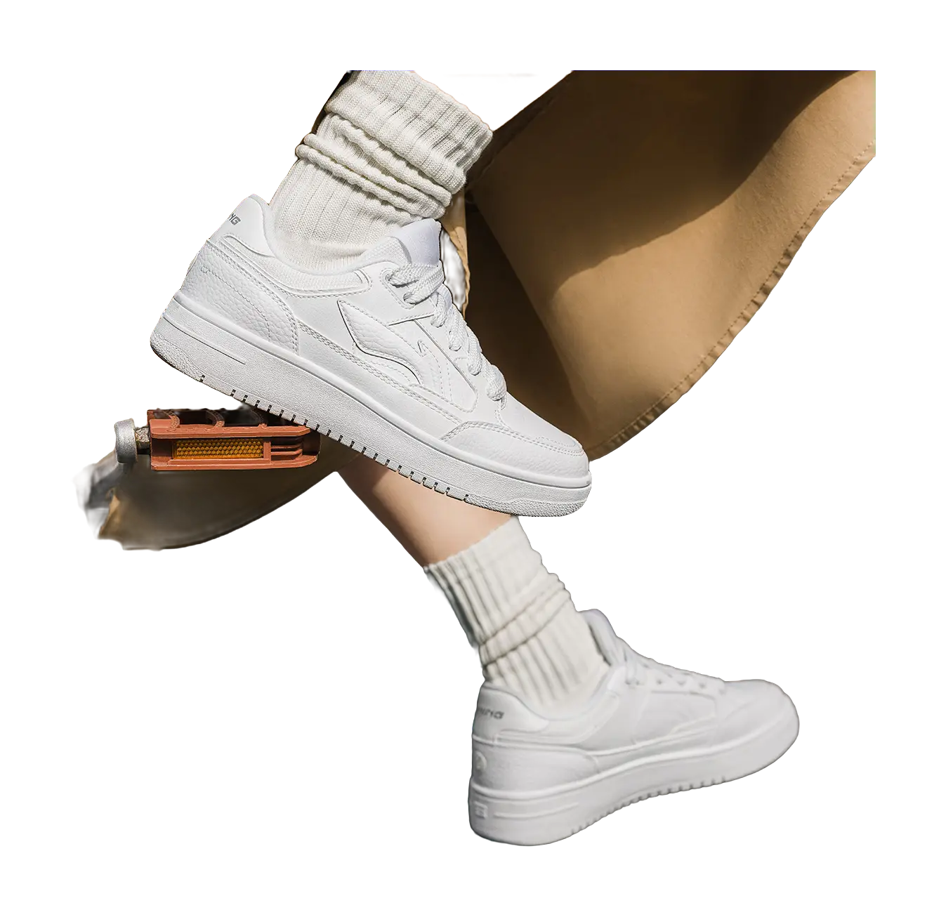 Li Ning Tianji Women's Slip-Resistant Skateboard Shoes - Standard White - Image 9