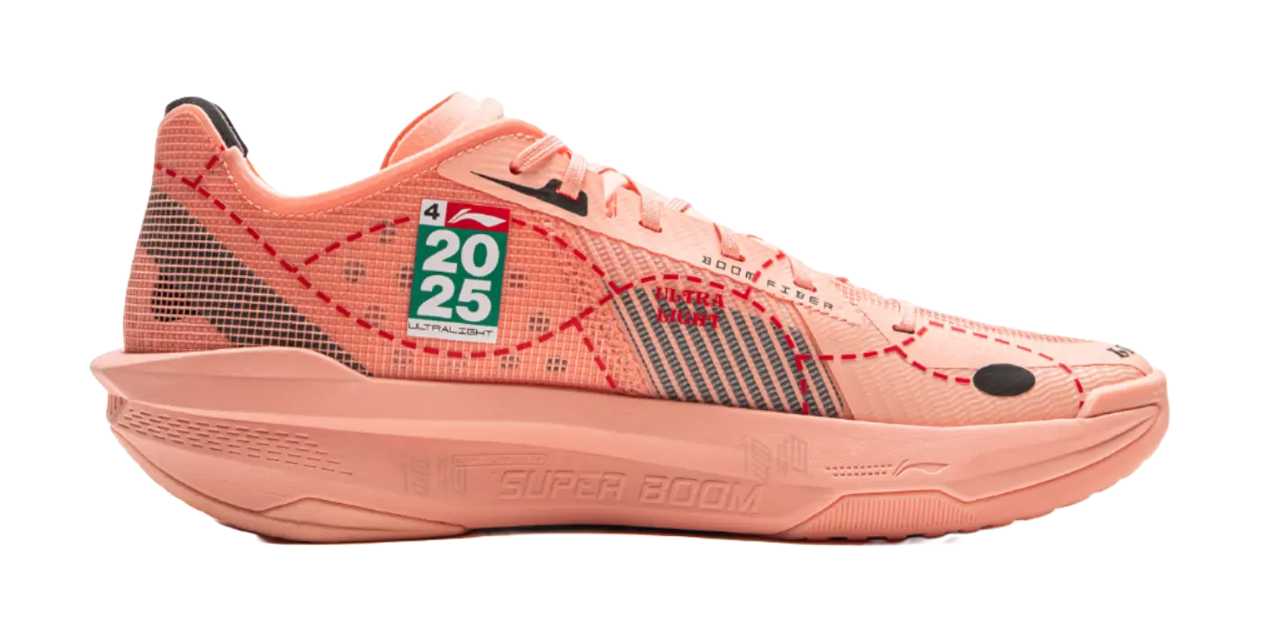 Li Ning ULTRALIGHT Men's Basketball Shoes - Immortal Peach Pink - Image 3
