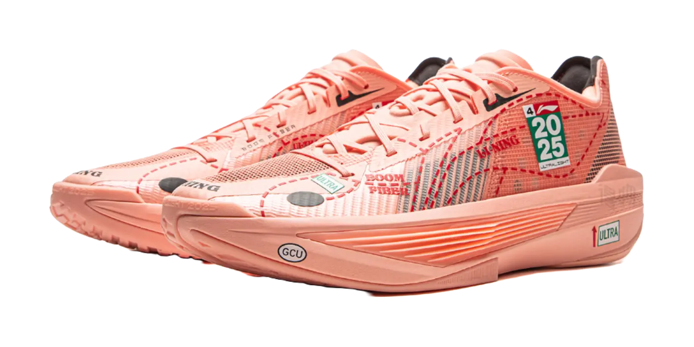Li Ning ULTRALIGHT Men's Basketball Shoes - Immortal Peach Pink - Image 4