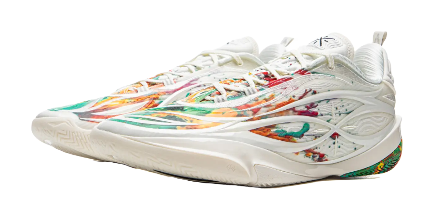 Li-Ning Wade 808 5Ultra V2 'Fireworks' - Men's Basketball Shoes Unisex Champagne White - Image 3