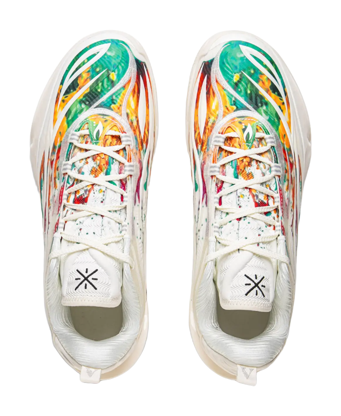 Li-Ning Wade 808 5Ultra V2 'Fireworks' - Men's Basketball Shoes Unisex Champagne White - Image 4