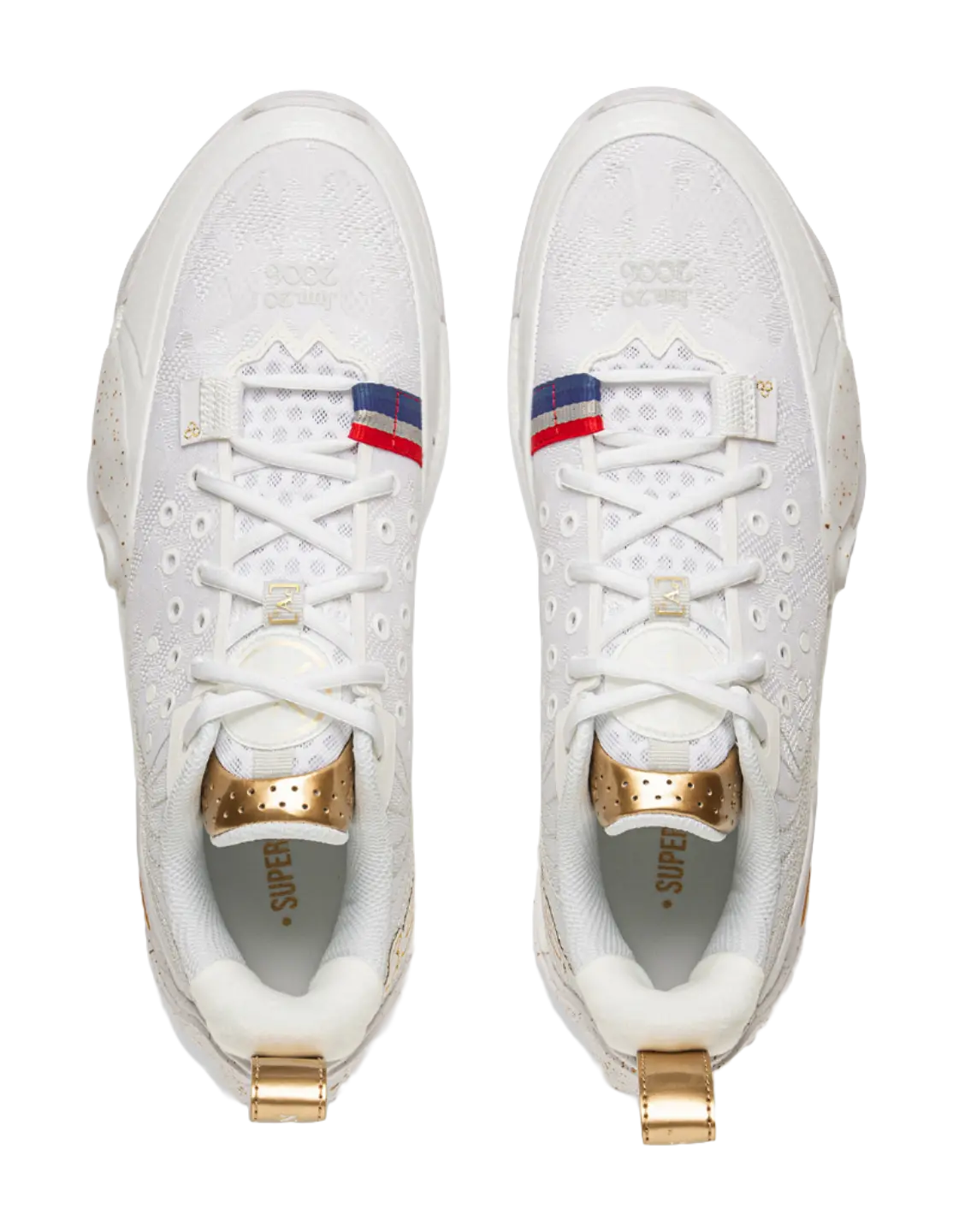 Li-Ning Wade All City 13 Men's Anti-Slip Low Top Basketball Shoes White/Gold - Image 4