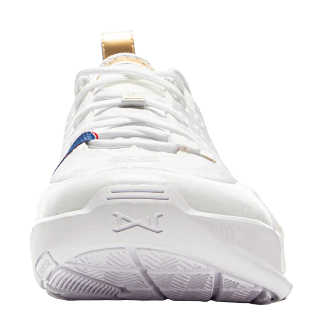 Li-Ning Wade All City 13 Men's Anti-Slip Low Top Basketball Shoes White/Gold - Image 5