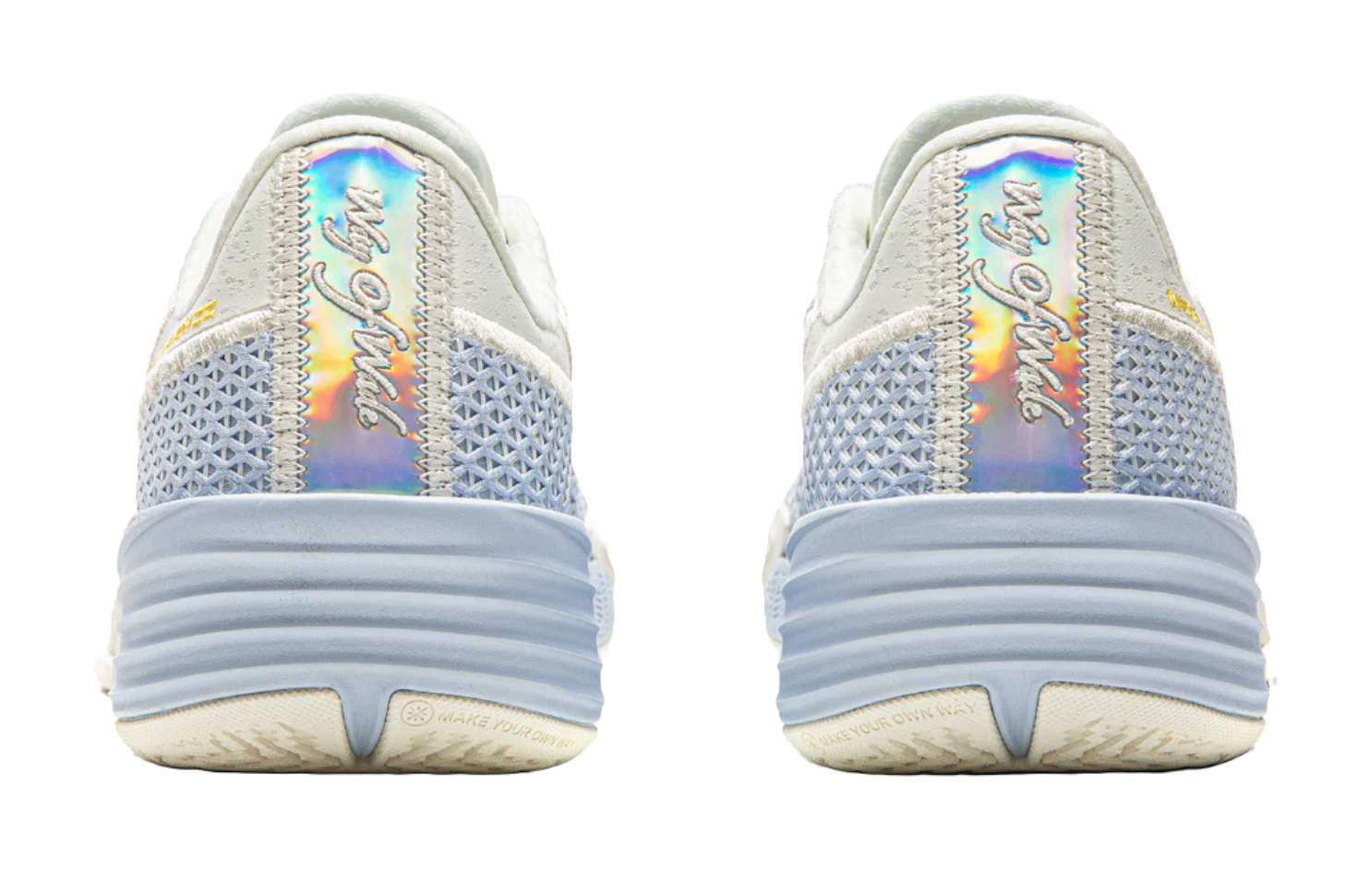 Li Ning Wade Flash 2 Men's Basketball Shoes Cushioning Slip-Resistant Breathable Low-Top Sneakers White/Blue - Image 5