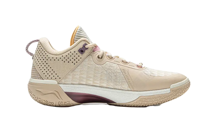 Li Ning Wade Shadow 6 Low Basketball Shoes Men Dusty Khaki/Ecru - Image 2