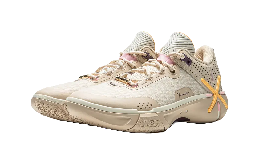 Li Ning Wade Shadow 6 Low Basketball Shoes Men Dusty Khaki/Ecru - Image 3