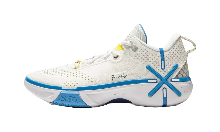 Li Ning Wade Shadow 6 Men's Low Top Basketball Shoes White/Blue