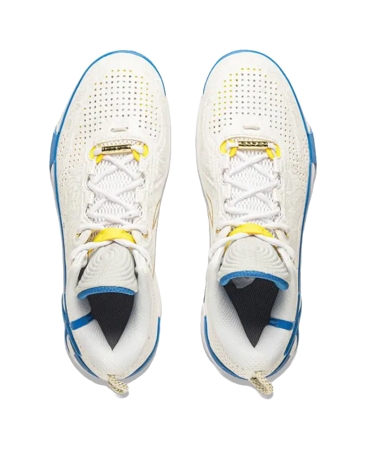 Li Ning Wade Shadow 6 Men's Low Top Basketball Shoes White/Blue - Image 4
