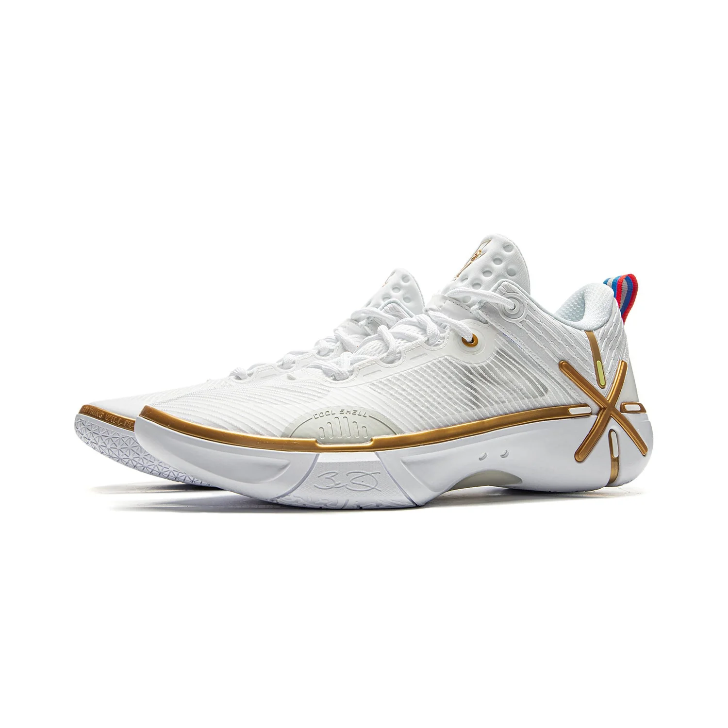 Li-Ning Wade Shadow 6 V2 'Road to Victory' - Basketball Shoes Unisex White/Gold - Image 3