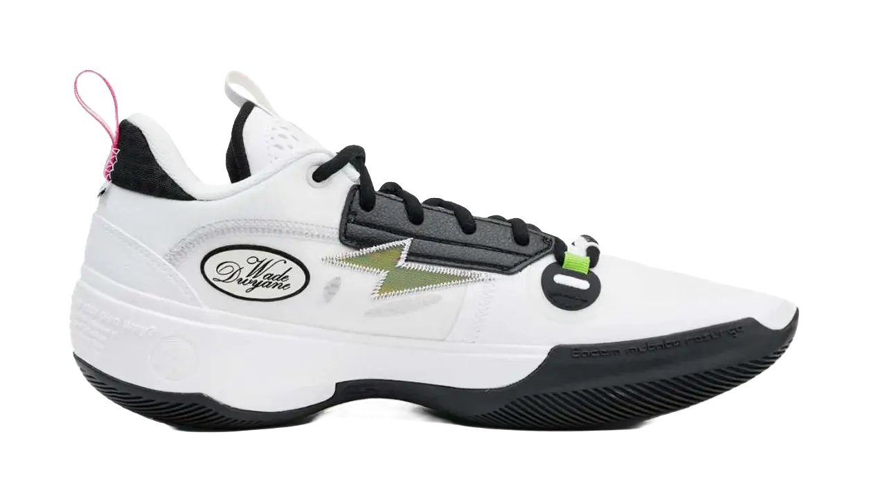 Li-Ning Way of Wade 10 (WOW10) Low 'Panda' - Men's Basketball Shoes White/Black - Image 2
