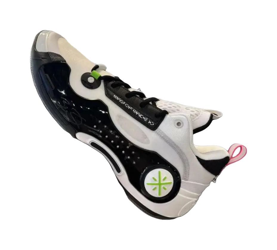 Li-Ning Way of Wade 10 (WOW10) Low 'Panda' - Men's Basketball Shoes White/Black - Image 3