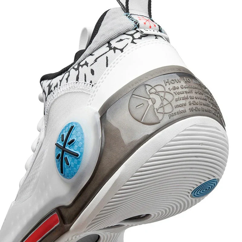 Li-Ning Way of Wade 10 (WOW10) Low 'Black Flash' - Basketball Shoes Unisex White/Black/Blue - Image 6