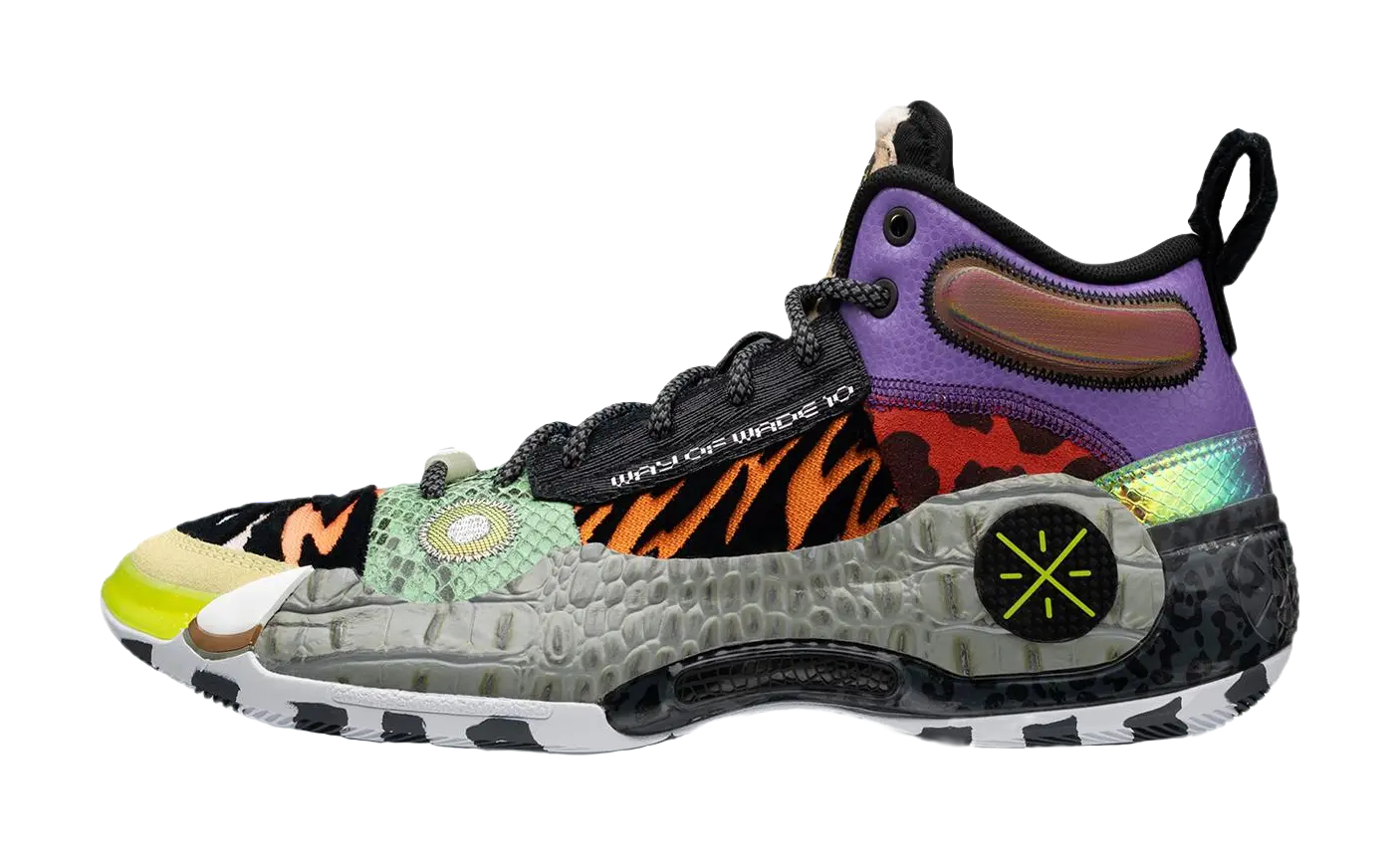 Li-Ning Way of Wade 10 (WOW10) 'Zoo' - Basketball Shoes Unisex Black/Purple/Blue