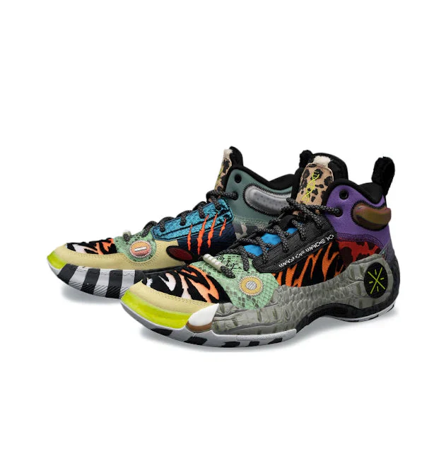 Li-Ning Way of Wade 10 (WOW10) 'Zoo' - Basketball Shoes Unisex Black/Purple/Blue - Image 4