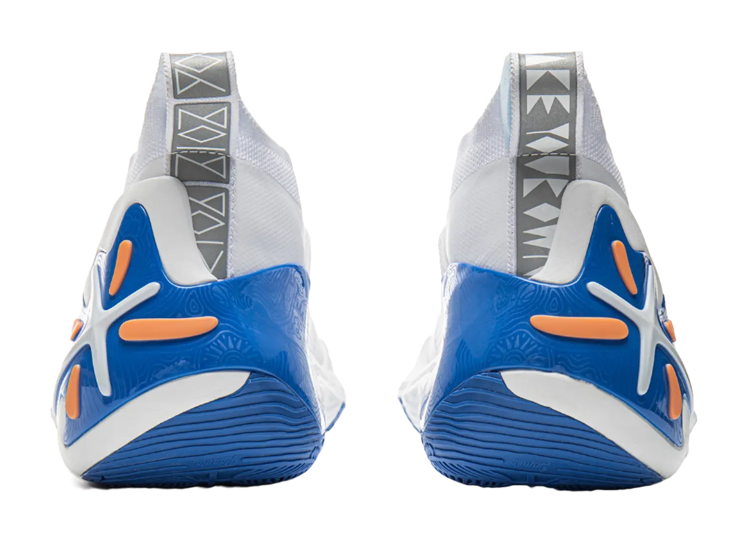 Li-Ning Way of Wade 11 Men's Mid-Top Basketball Shoes - White/Blue/Orange - Image 6