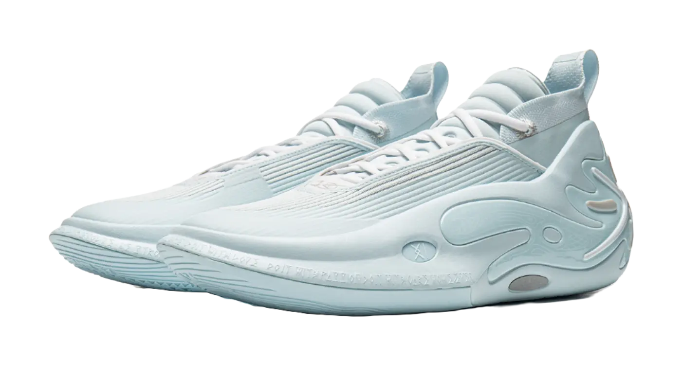 Li-Ning Way of Wade 11 Basketball Shoes Mid Top Light Sky Blue - Image 3